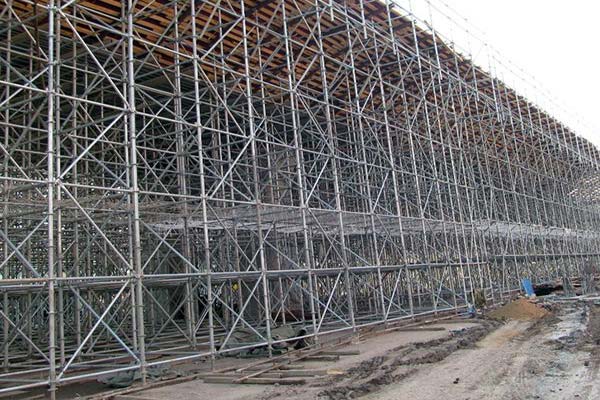 高架托底支撐盤扣腳手架應用案例 高架托底支撐盤扣腳手架應用案例